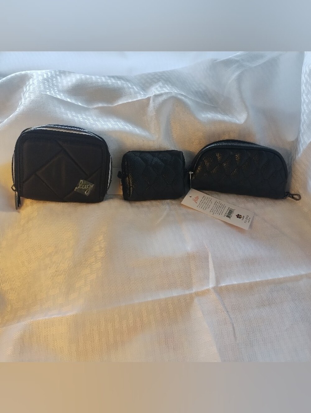 NWT Purse Trio - LUG Black Splits SE Compact Wallet, VL Bobsled & Choo Choo